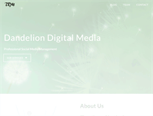 Tablet Screenshot of dandeliondigitalmedia.com